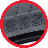 Trova la larghezza dei tuoi pneumatici